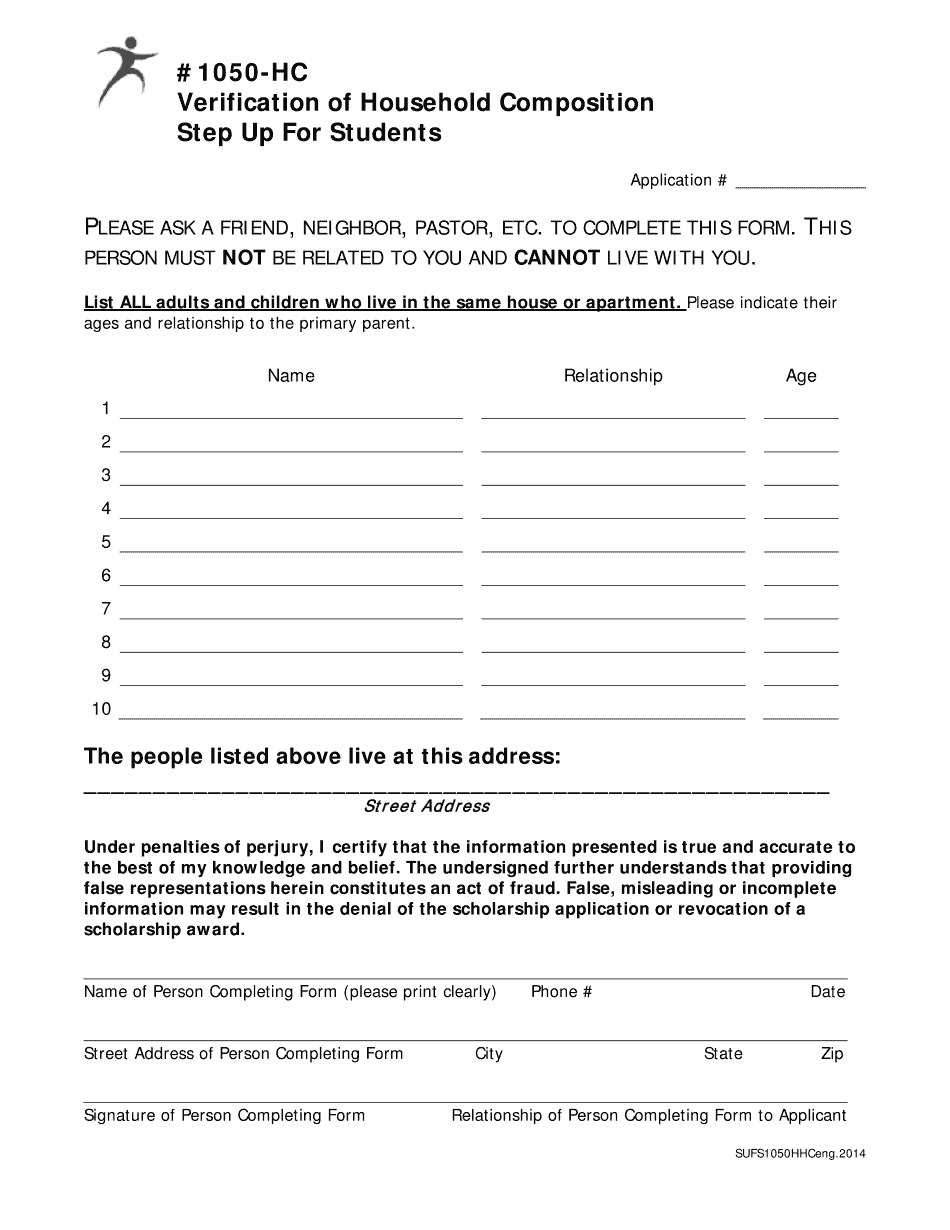 Form 1050 Hc