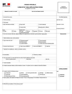France Application Form