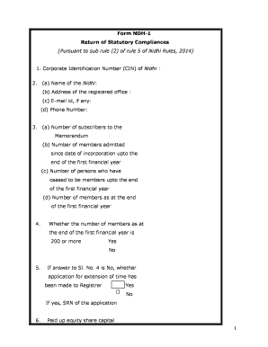 Ndh 1 Form