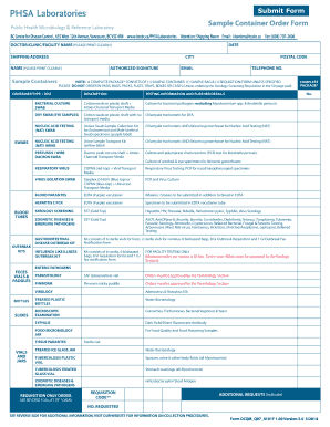 Sample Container Order Form Lmlabs Phsa