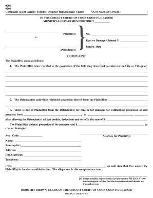 Ccm N020 60m Complaint Form