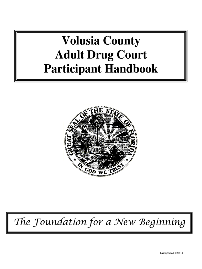 Volusia County Adult Drug Court Participant Handbook  Seventh    Circuit7  Form