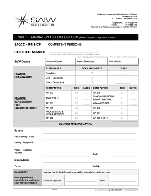 Re Writing Form of Saiw