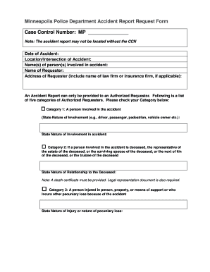 Minneapolis Police Report Online  Form