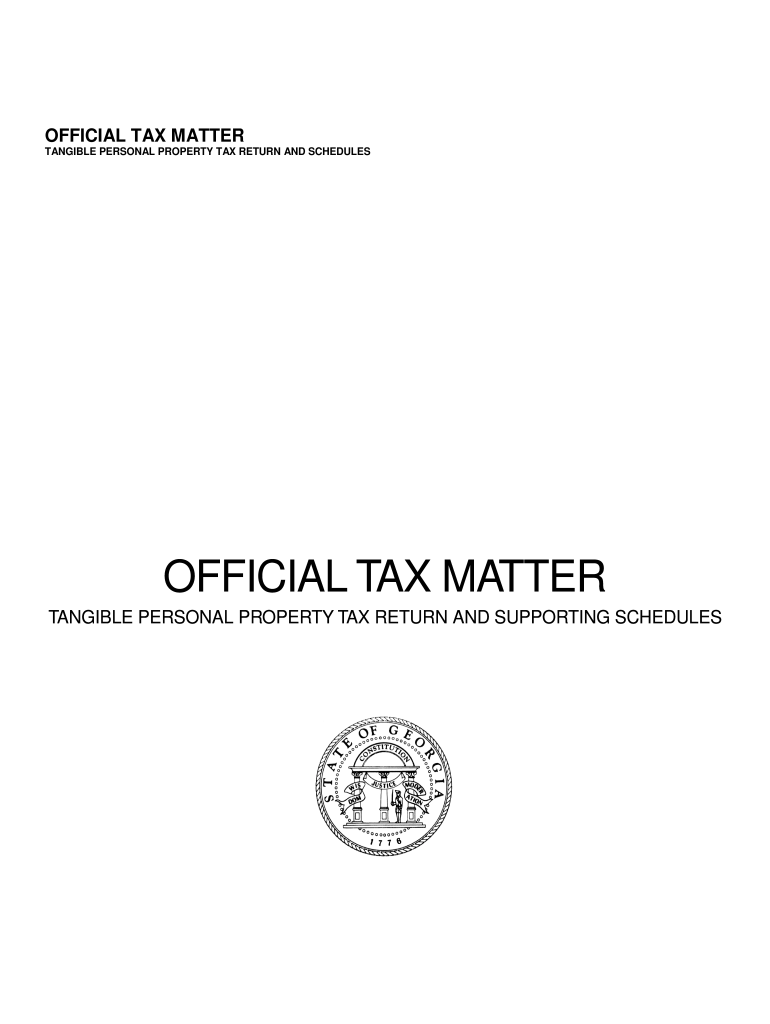 Forsyth County Ga Tangible Personal Property Tax  Form