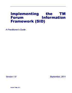 Etom Framework PPT  Form