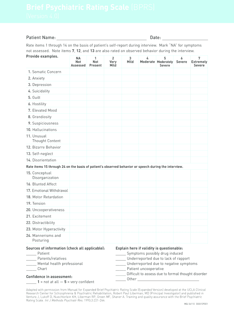 Bprs Form PDF