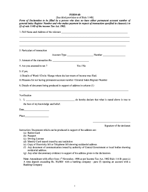 Form 60 Format