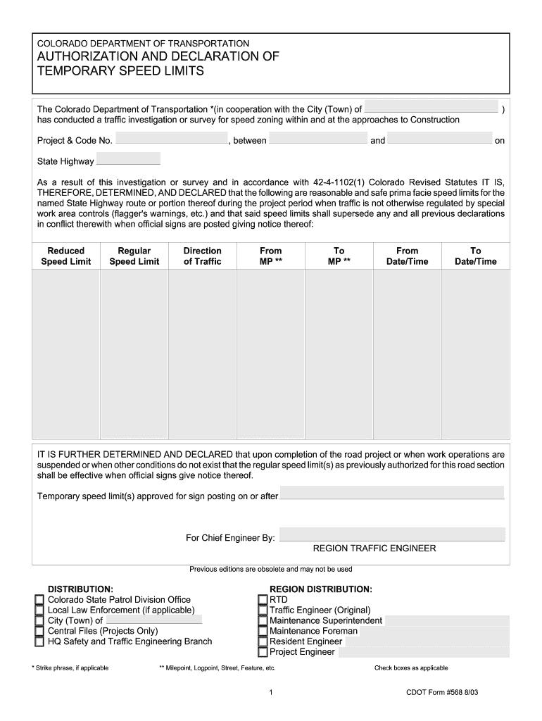  Colorado Department of Transportation Cdot How to Obtain 2003-2024