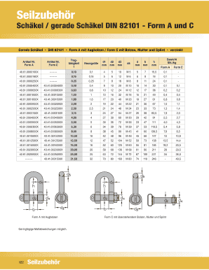 Din 82101 PDF  Form