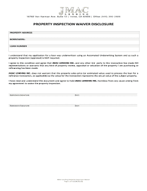 Home Inspection Release Form