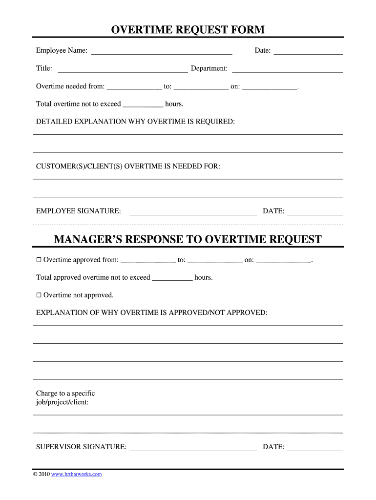Get and Sign Format Overtime