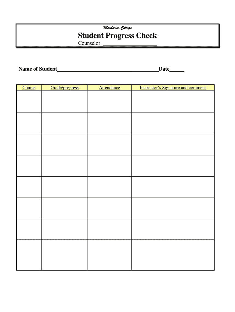 Grade Check Form