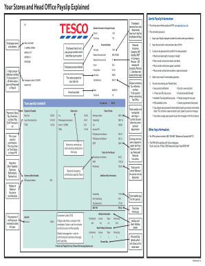 Tesco Payslip  Form