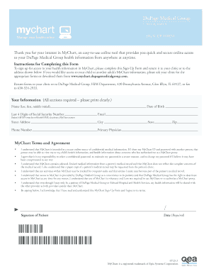 Mychart Dupage  Form