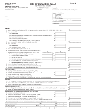City of Cuyahoga Falls Income Tax Forms