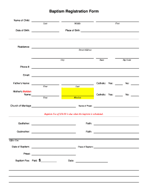 Mother of Christ Registration Form Miami Fl