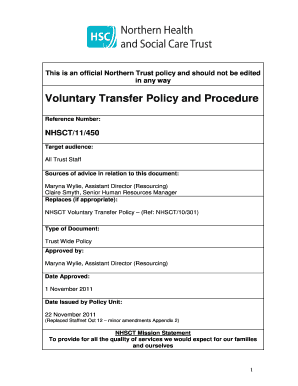 Nhsct Staffnet  Form