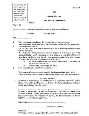 How to Fill a Declaration Form