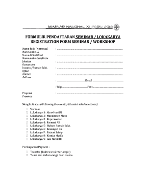 Form Formulir Pendaftaran