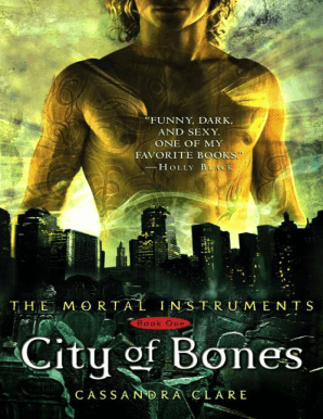 City of Bones PDF  Form