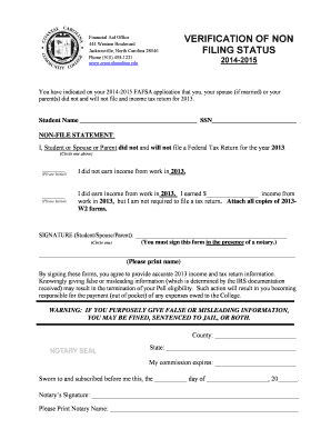 Irs Non Filing Form