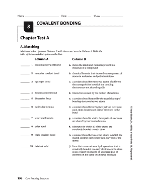 Ch 8 Test a Sample  Form