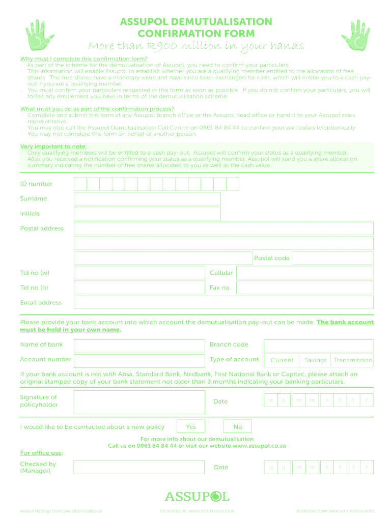 Assupol Cancellation Form