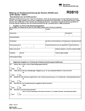 Vordruck R0810  Form