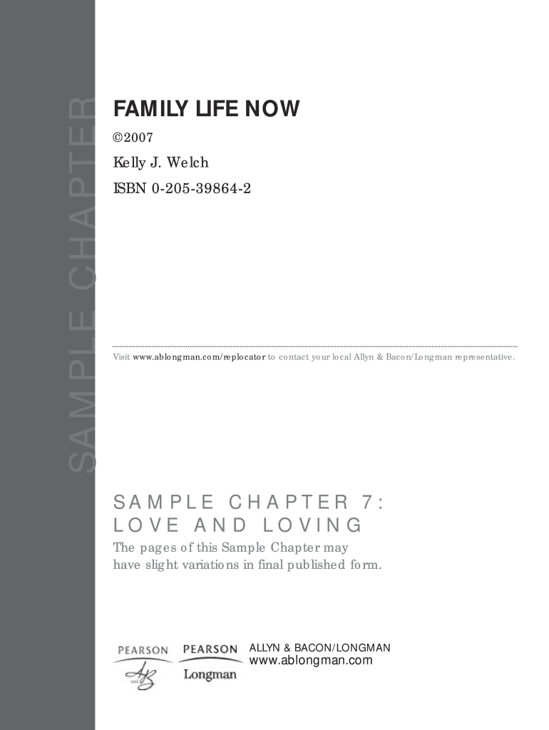 Family Life Now 3rd Edition PDF  Form