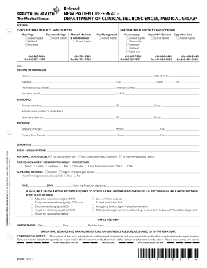 Referral Form Spectrum Health Spectrumhealth