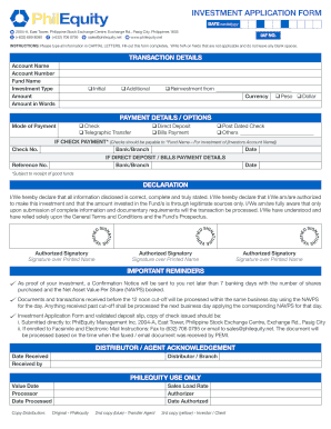 Philequity  Form