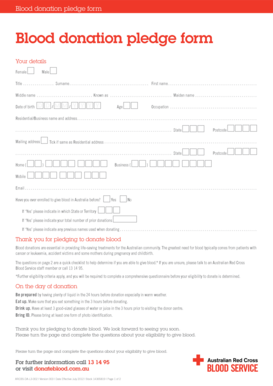 Blood Donation Form