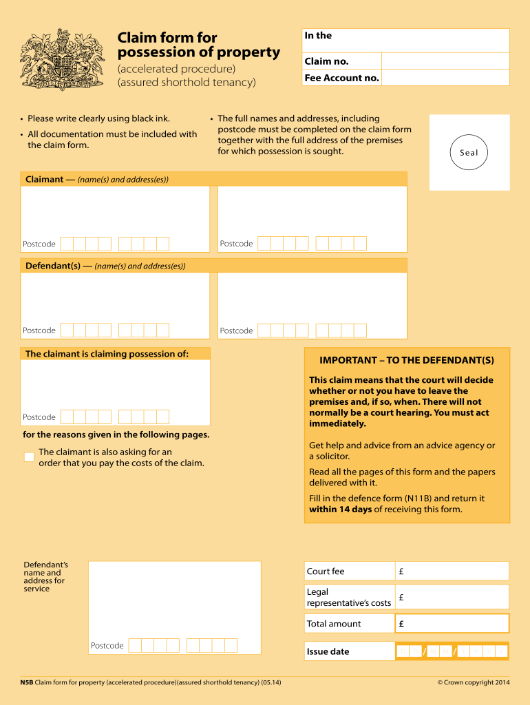 N5b Form Online