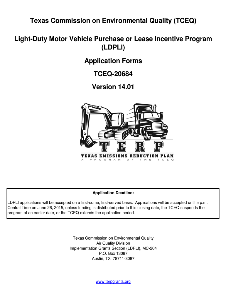  Tceq 20684 Form Version 19 02 2015-2024