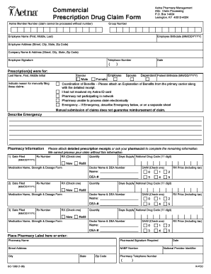 Aetna Pharmacy Management Address  Form