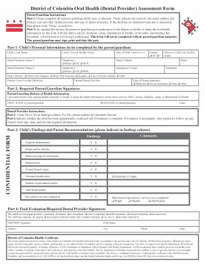 Dcps Dental Form