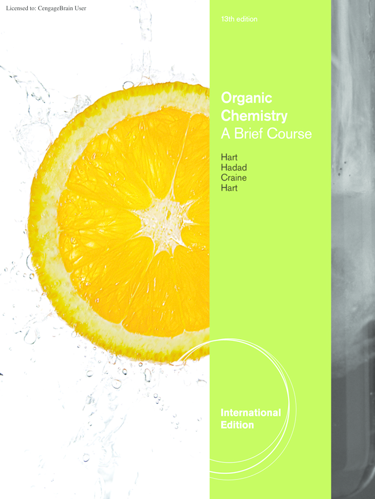Organic Chemistry a Brief Course 13th Edition PDF  Form