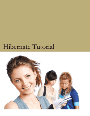 Hibernate Tutorial PDF  Form