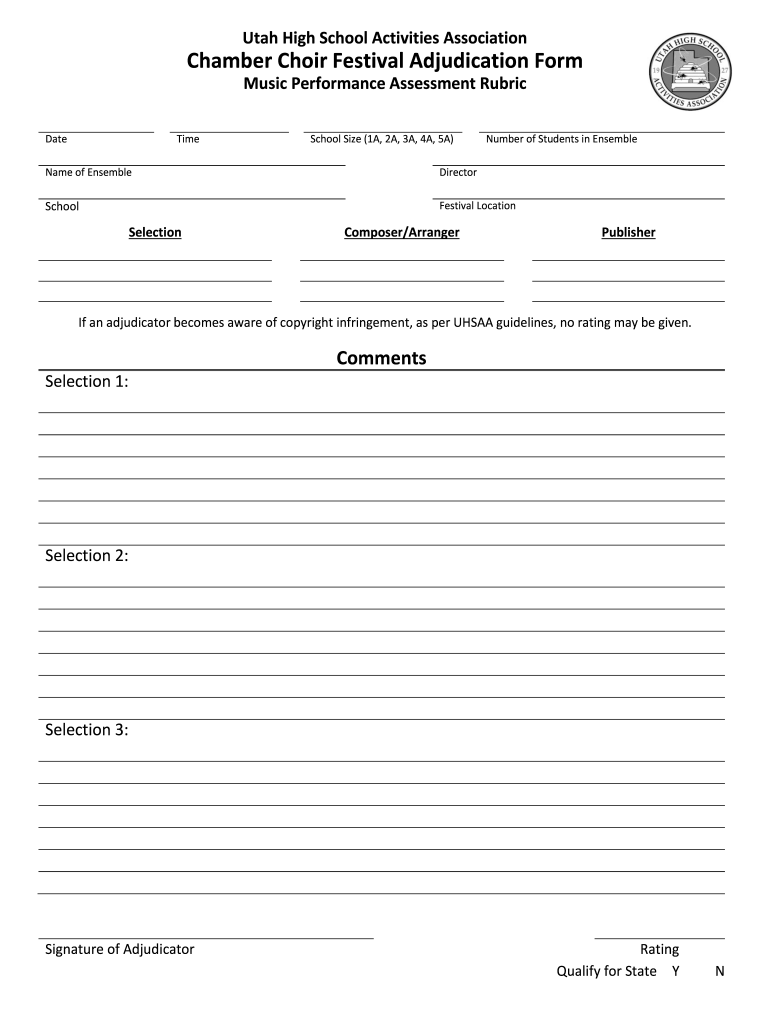 Adjudication Form