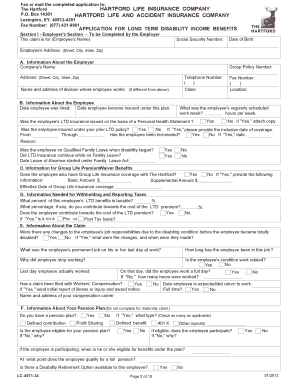  Hartford Workers Compensation Claim Form 2013