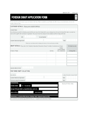 Draft Application  Form