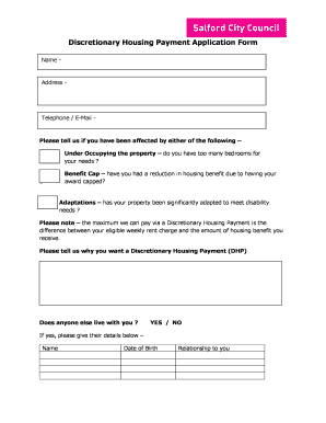 Dhp Salford  Form