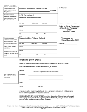 FA 4128 Wisconsin Court System Wicourts  Form