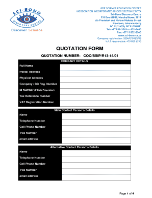 Sci Bono Tenders  Form