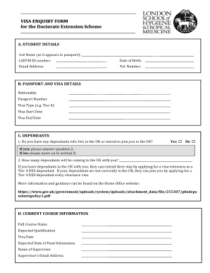 Immigration Enquiry Form