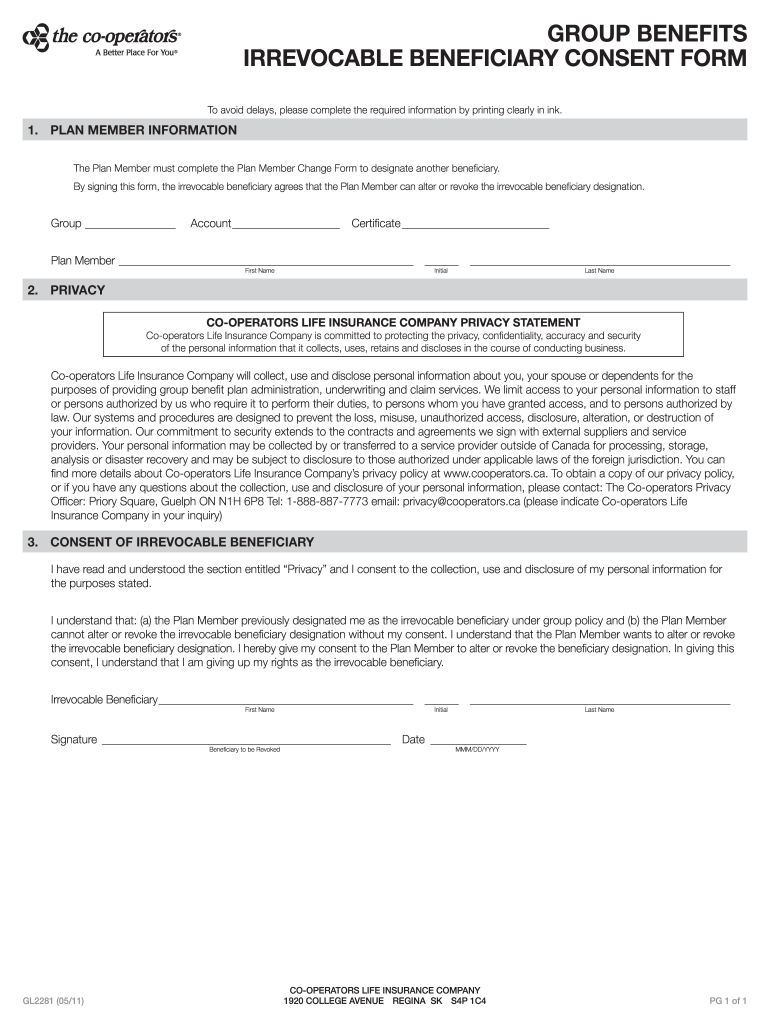 Irrevocable Beneficiary 20112024 Form Fill Out and Sign Printable
