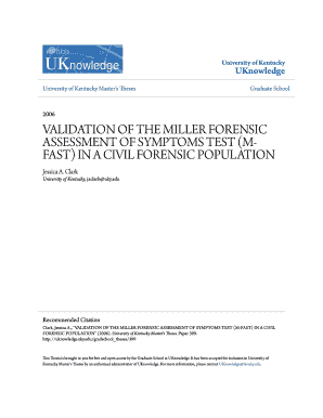 Miller Forensic Assessment of Symptoms Test PDF  Form