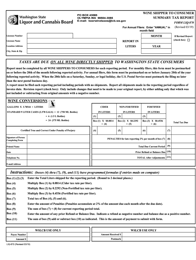  Liq Form 2019