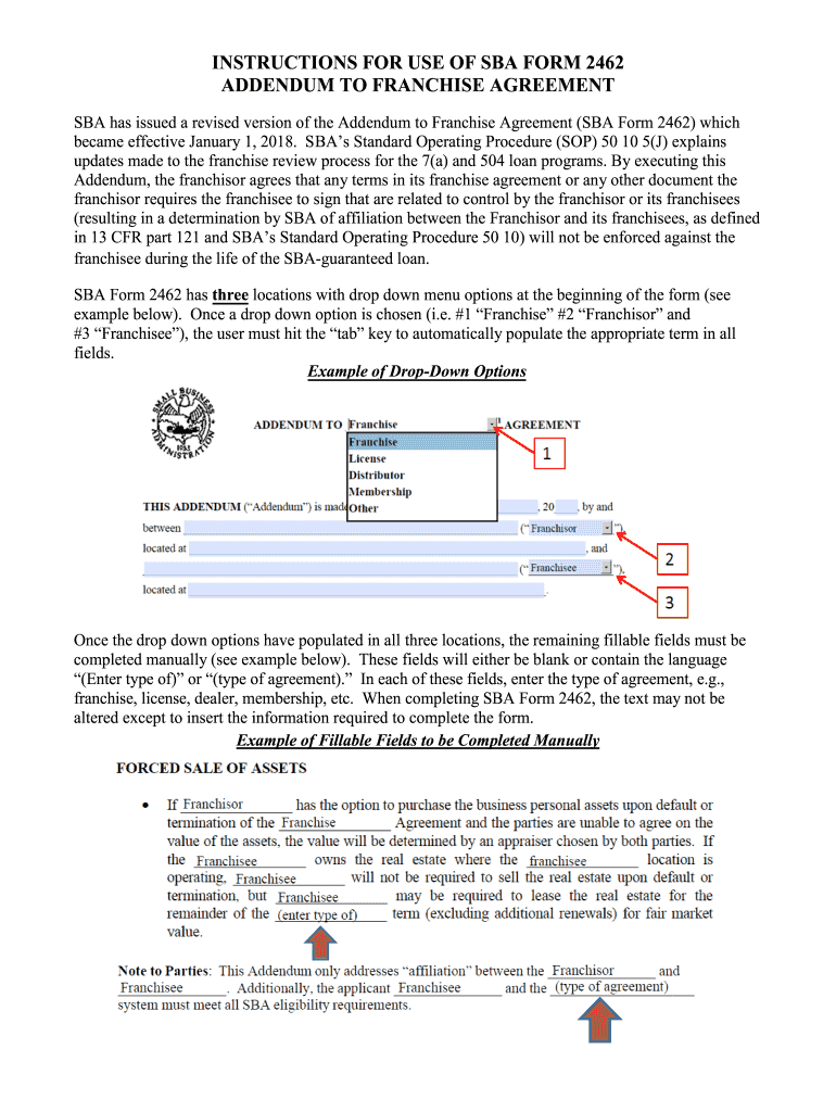  Sba Form 2462 2018-2024